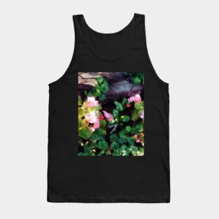 Begonias By Stone Wall Tank Top